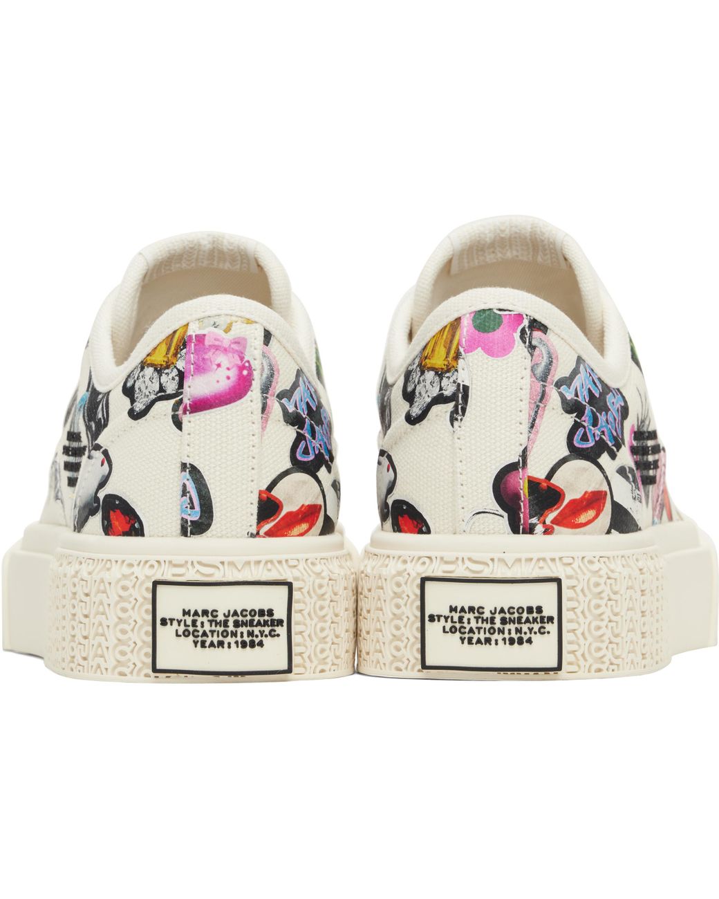 Marc Jacobs 'The Sticker Canvas Sneaker' Sneakers in Black