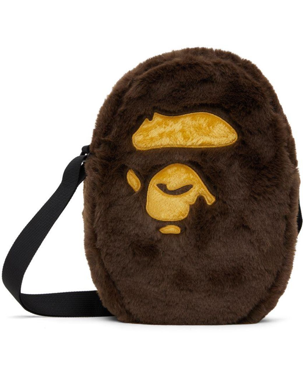 A Bathing Ape Ape Head Shoulder Bag in Brown Lyst