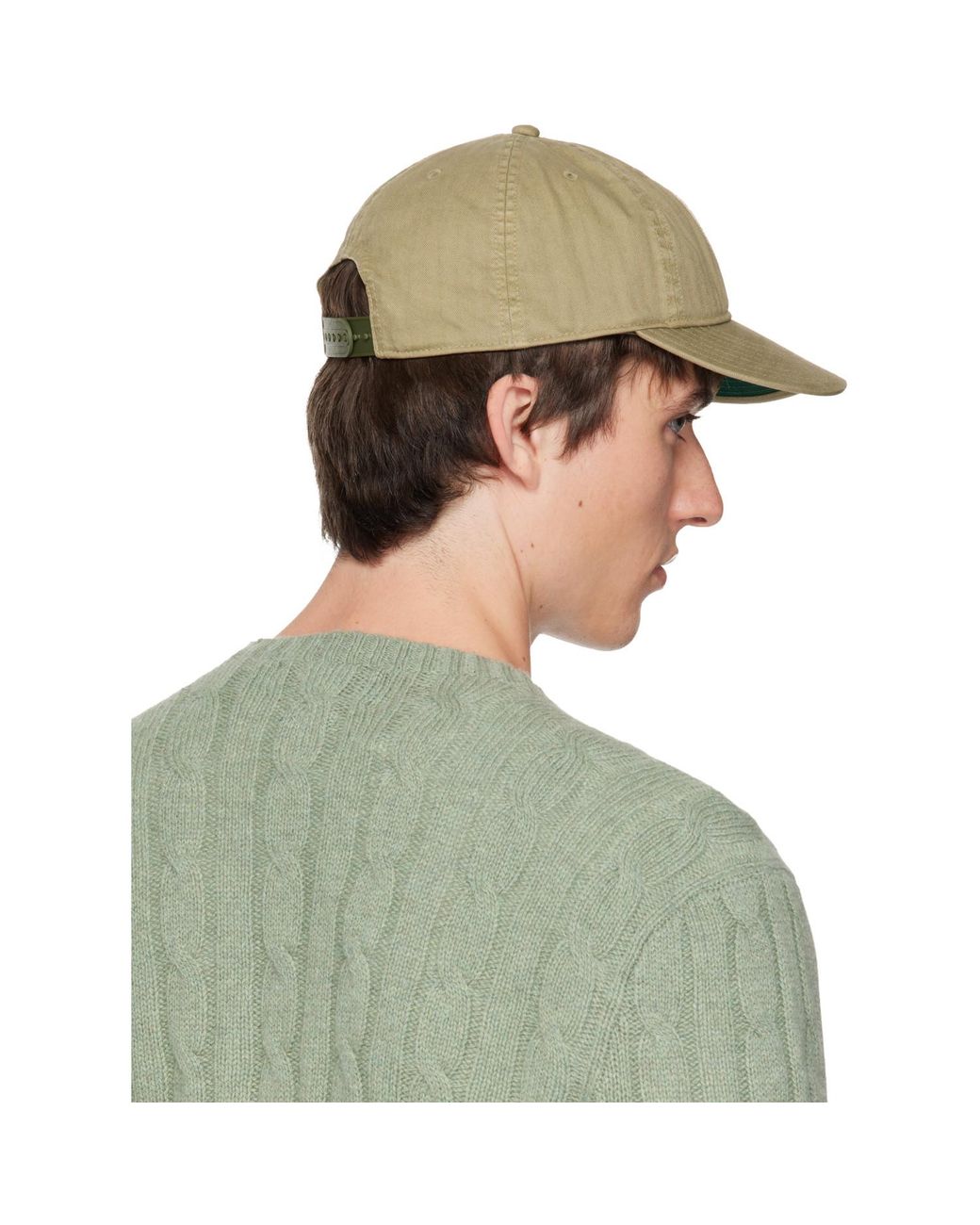 RRL Green Winged-Logo Twill Ball Cap for men