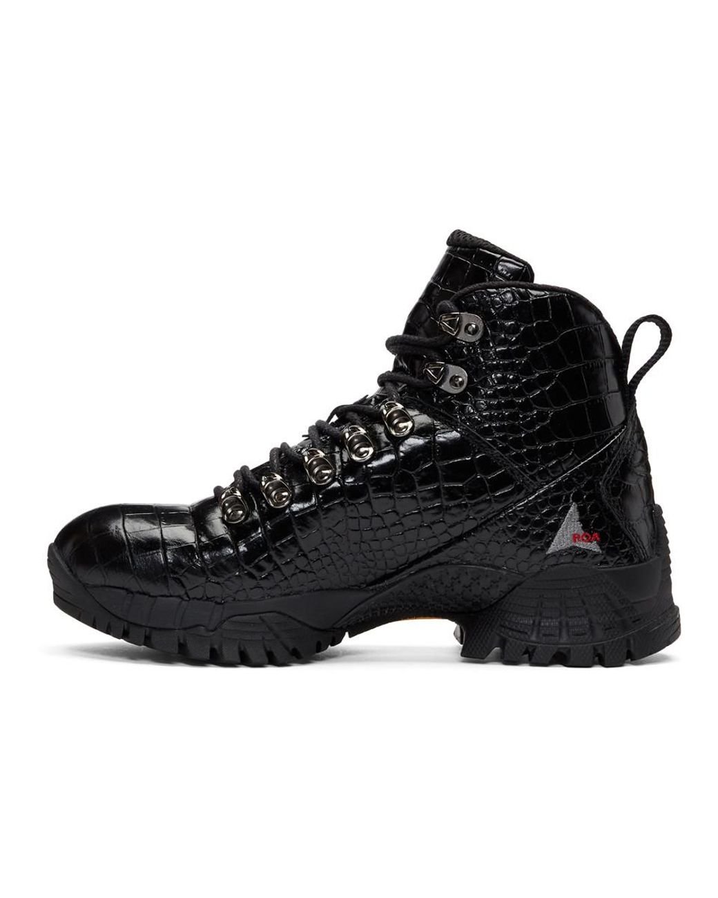 1017 ALYX 9SM Black Roa Croc Hiking Boots | Lyst
