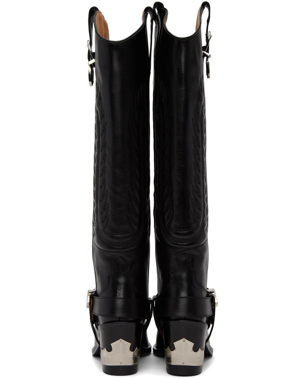 Toga Black Cowboy Boots