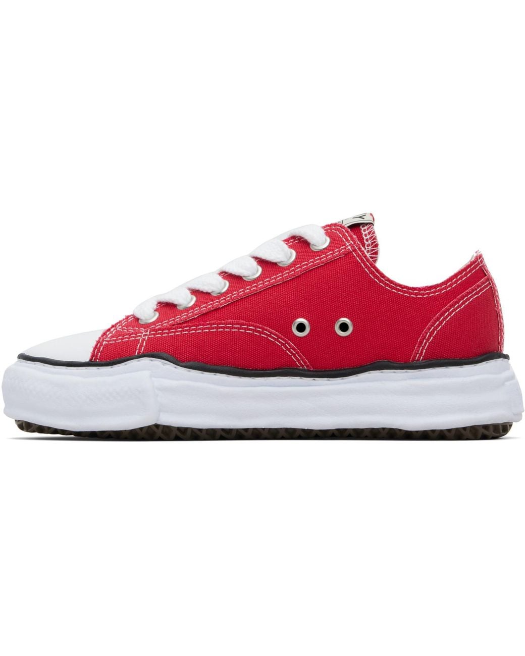 Maison Mihara Yasuhiro Red 'Peterson' Og Sole Canvas Low-Top Sneakers for men