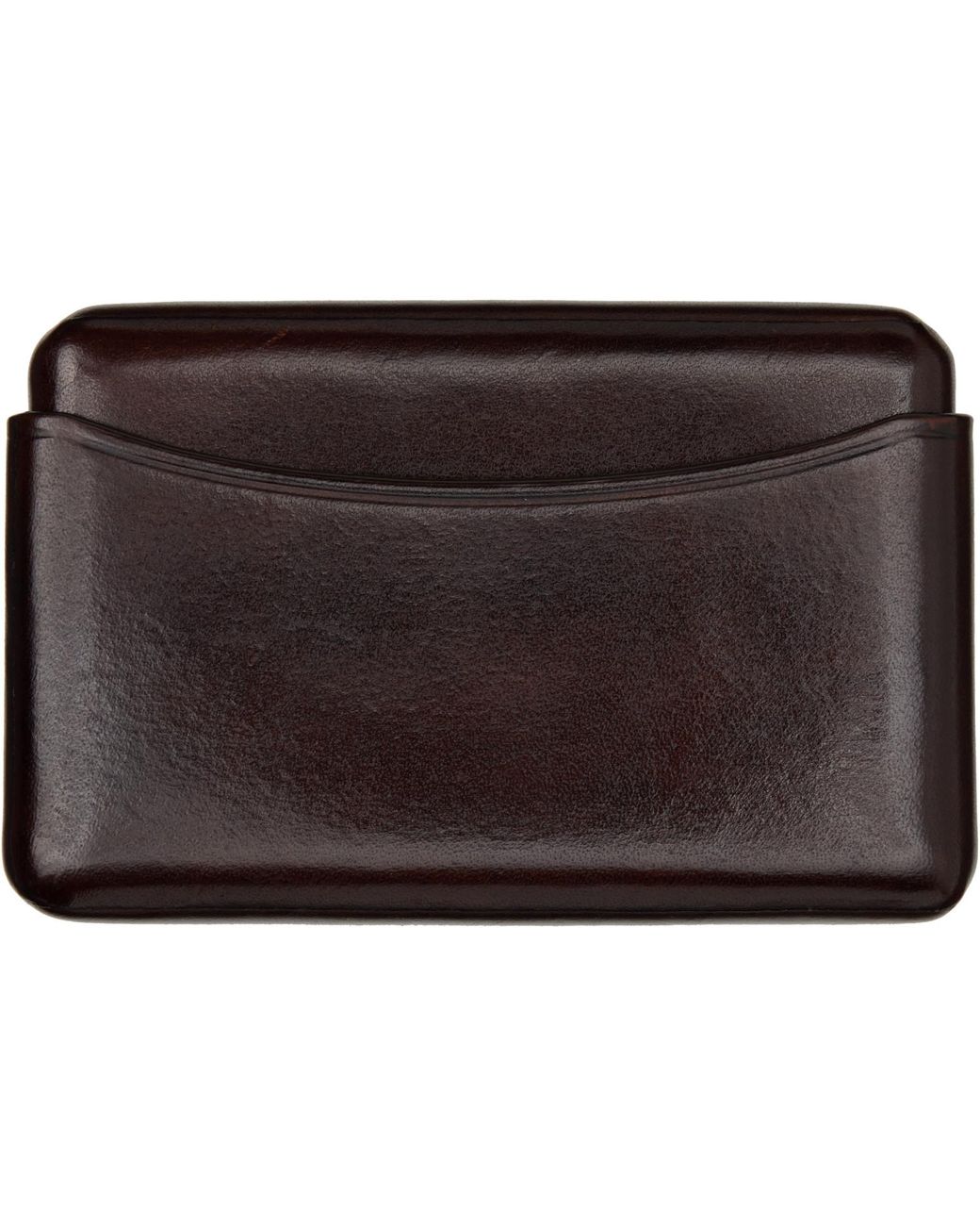 Lemaire Black Molded Card Holder for men