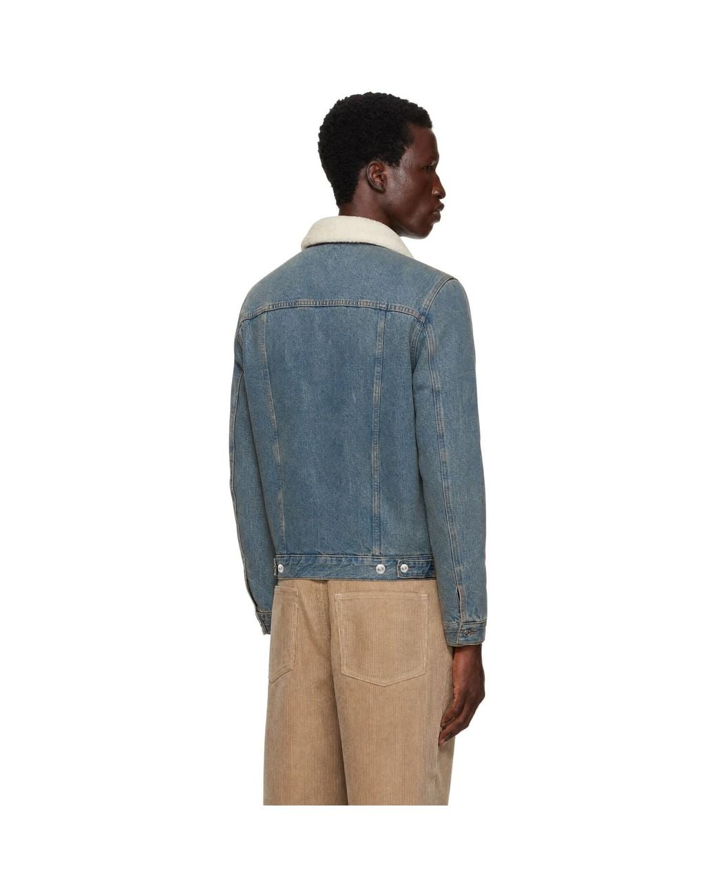 A.P.C. Blue Justin Denim Jacket for men