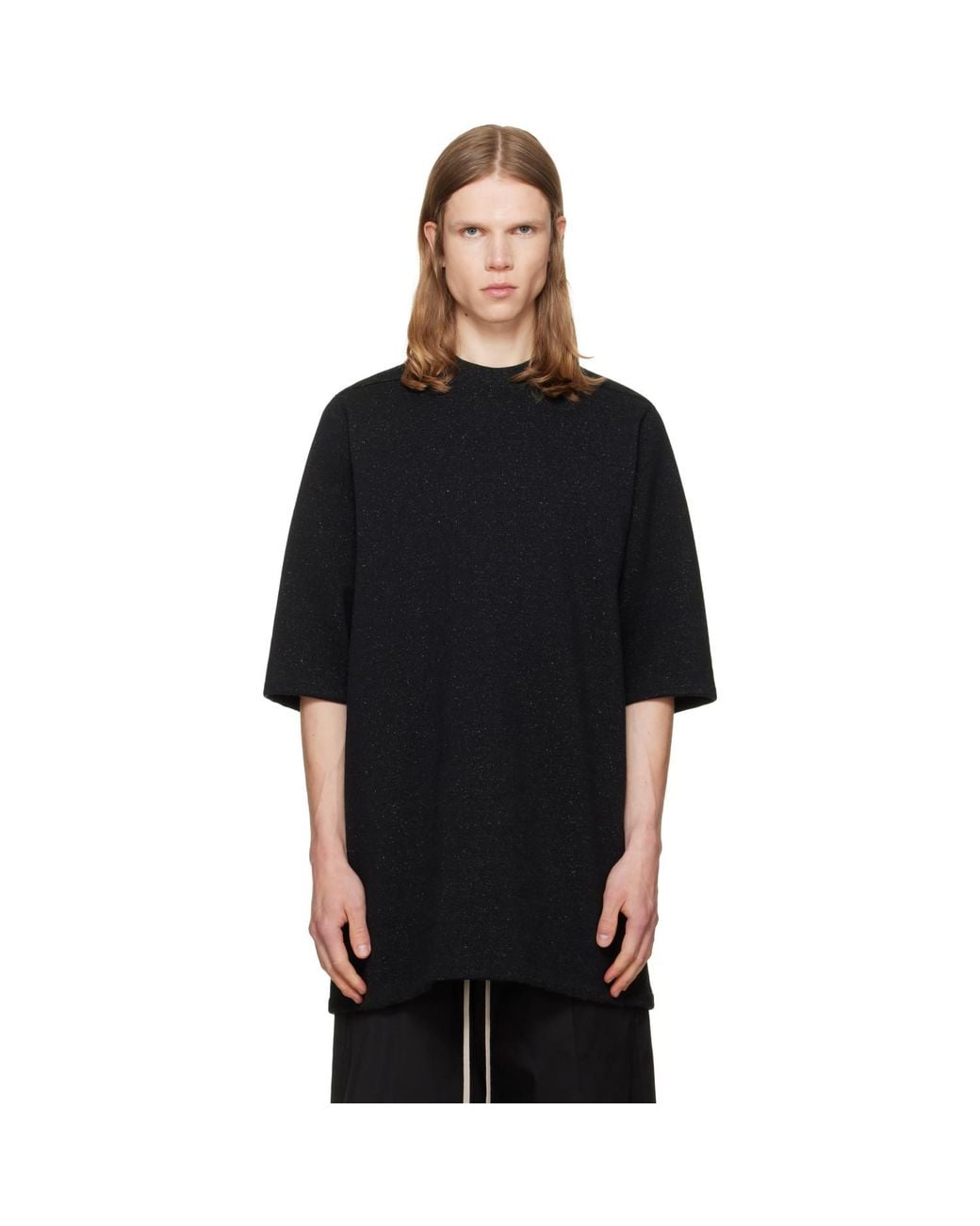 Rick Owens Black Tower Jumbo S/S T-Shirt for men