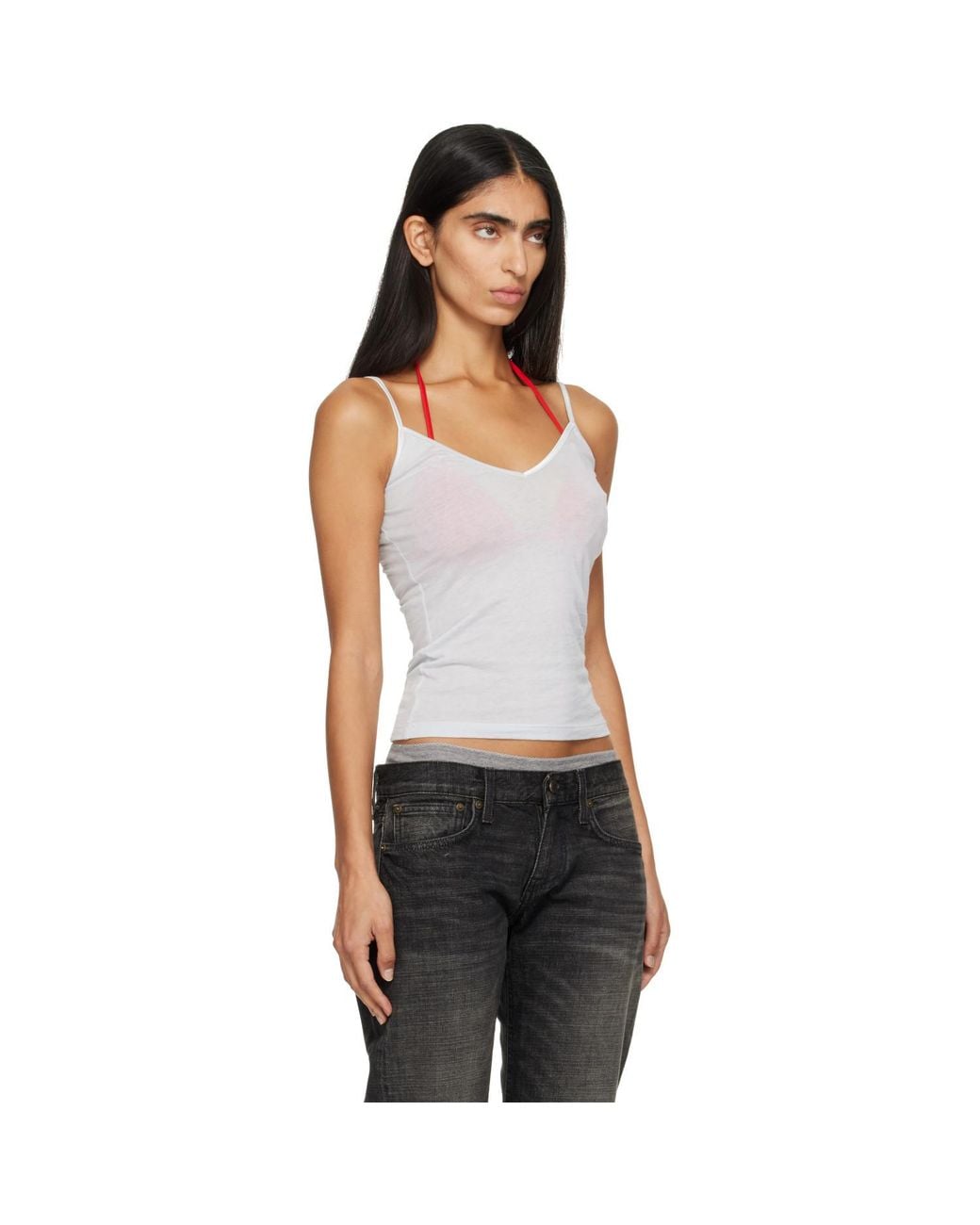 Raimundo Langlois Black Ssense Exclusive V-Neck Camisole