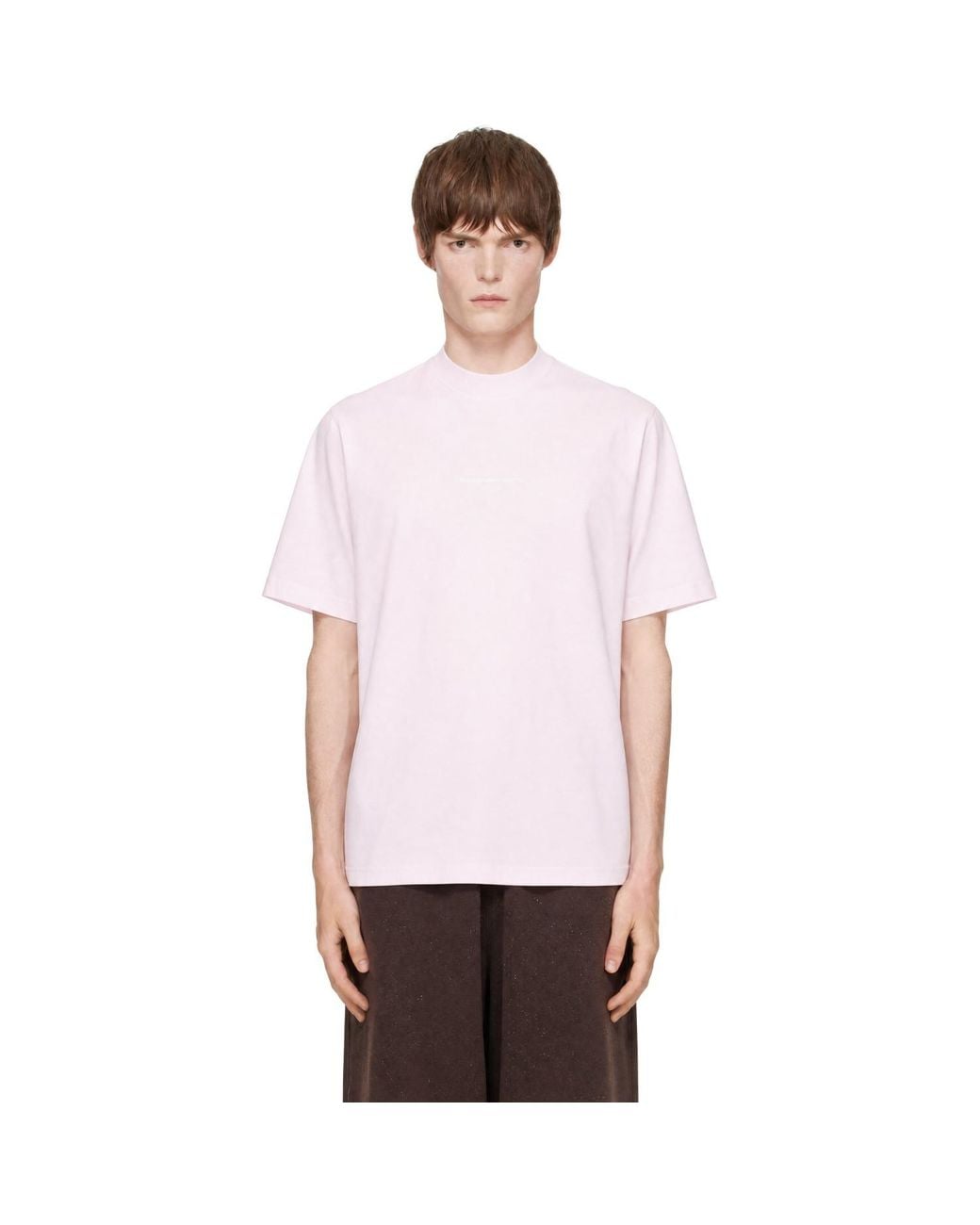 Alexander Wang White Logo Print T-Shirt for men