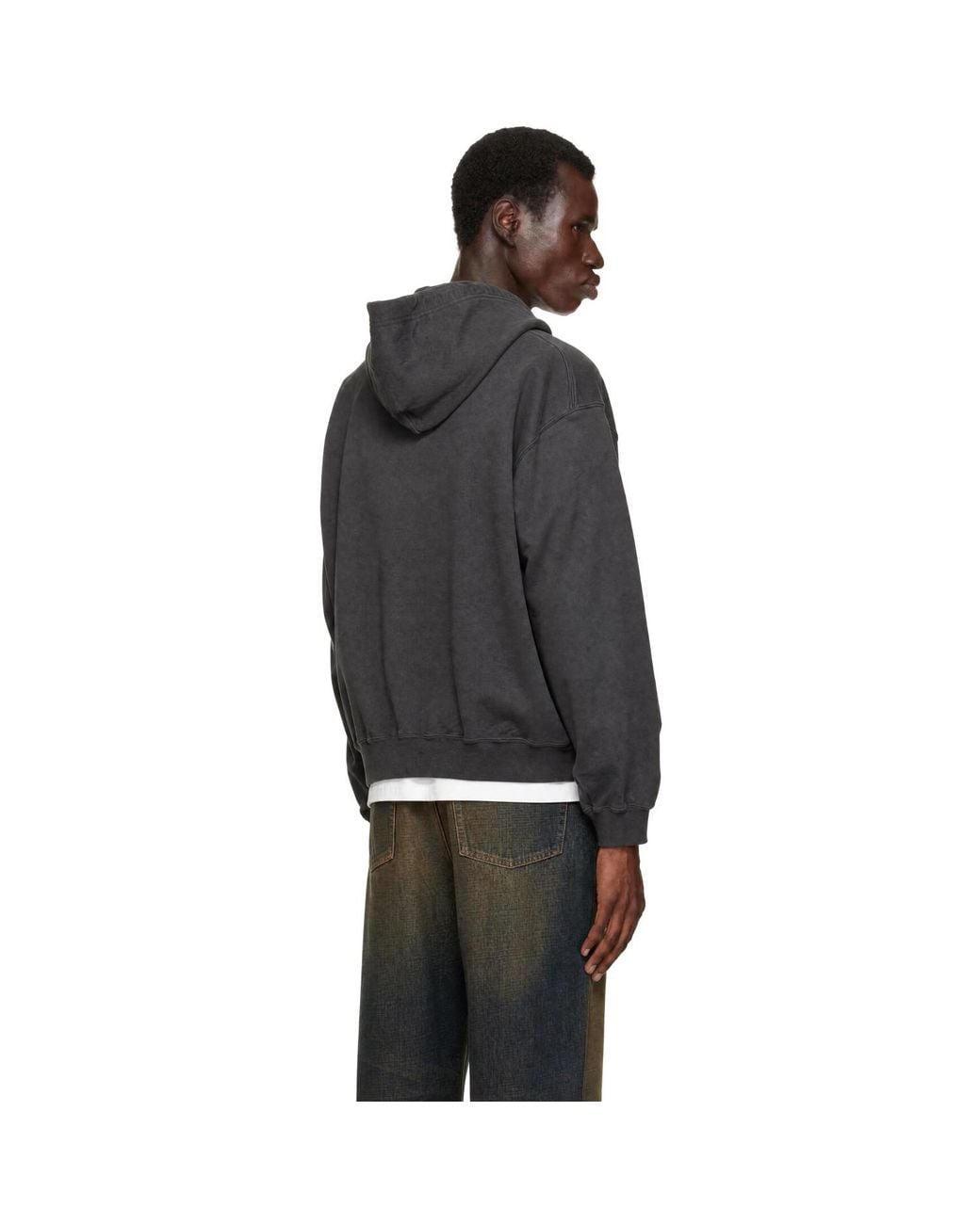 Maison Mihara Yasuhiro Black Kids Doodle Printed Hoodie for men