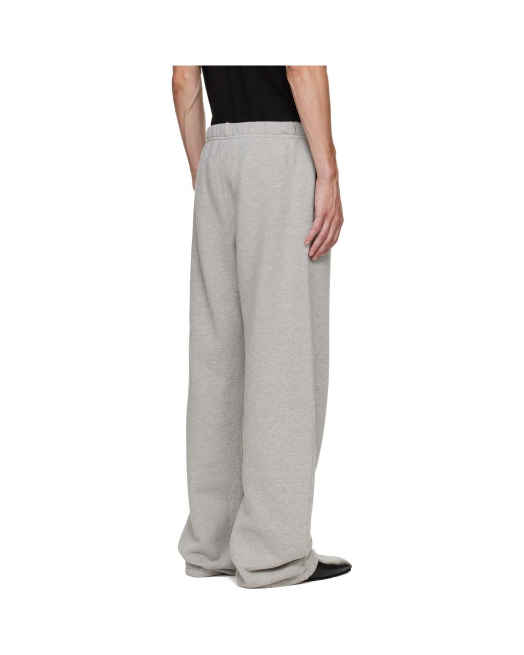 Les Tien Gray Heavyweight Puddle Sweatpants for men