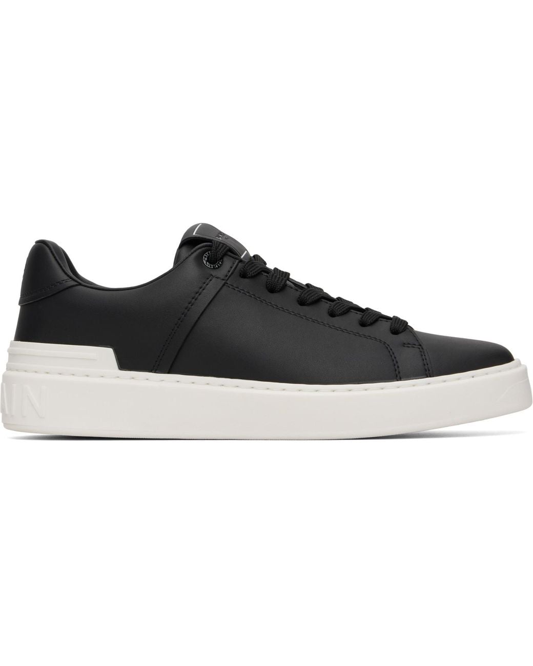 Balmain Black B-Court Calfskin Sneakers for men