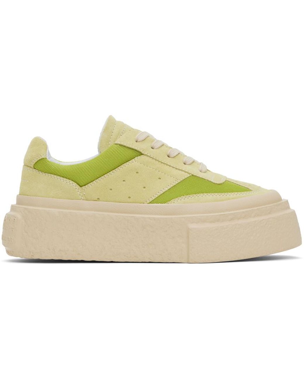MM6 by Maison Martin Margiela Green Crosta London Mesh Sneakers