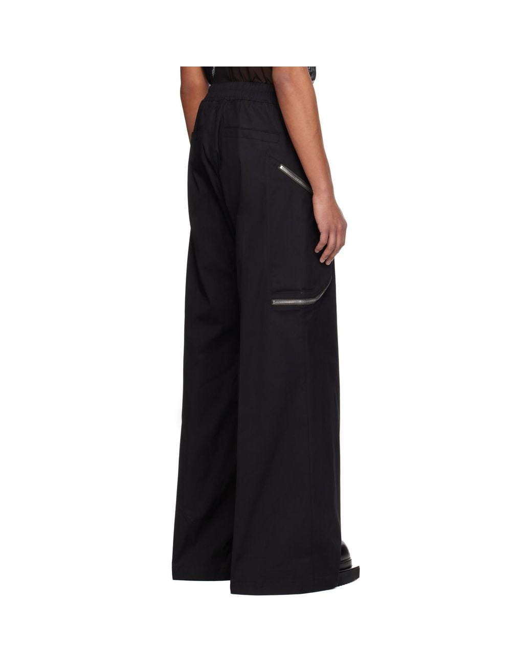 Rick Owens Black Temple Heizer Belas Cargo Pants for men