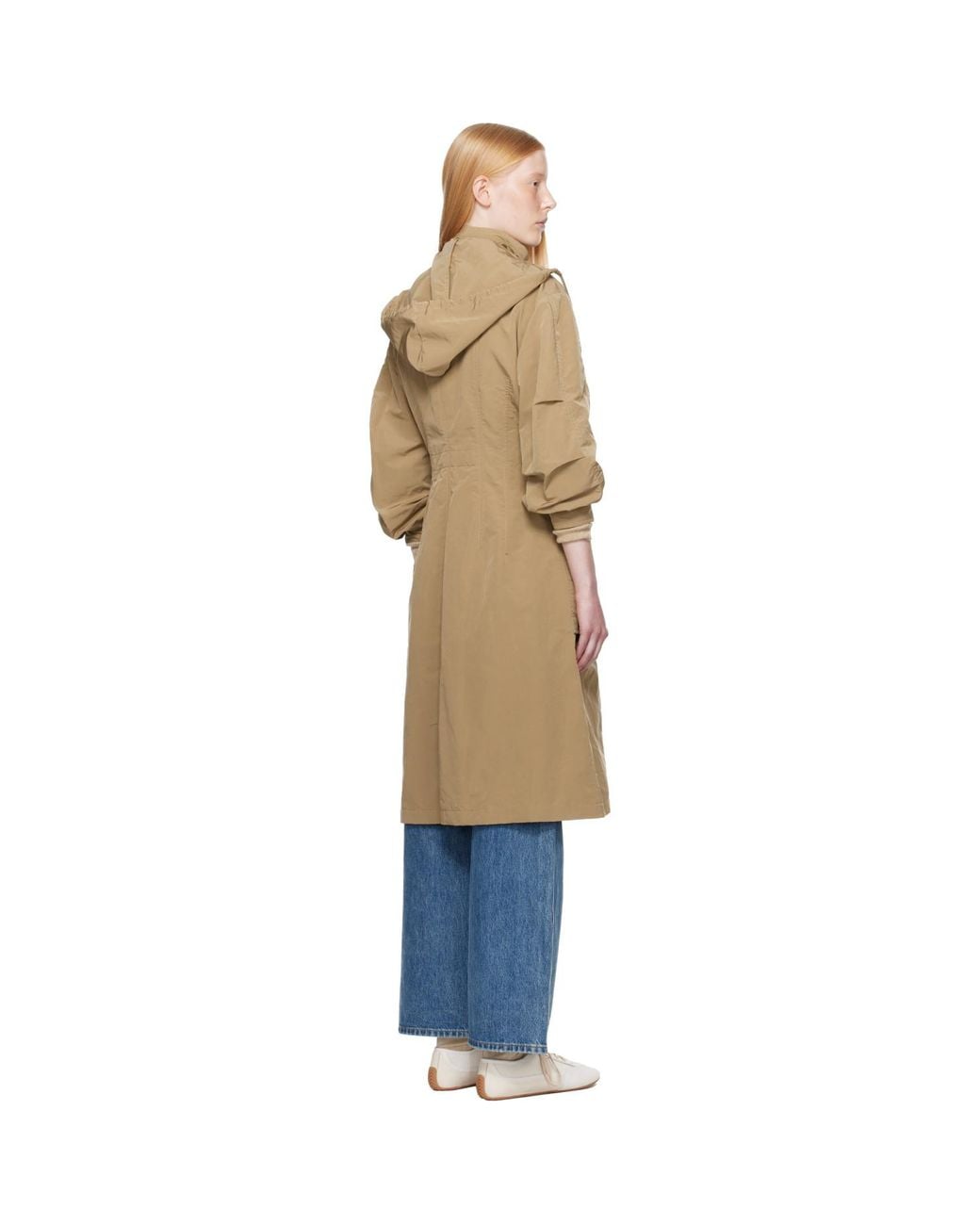 Moncler Blue Tan Nantes Parka Coat
