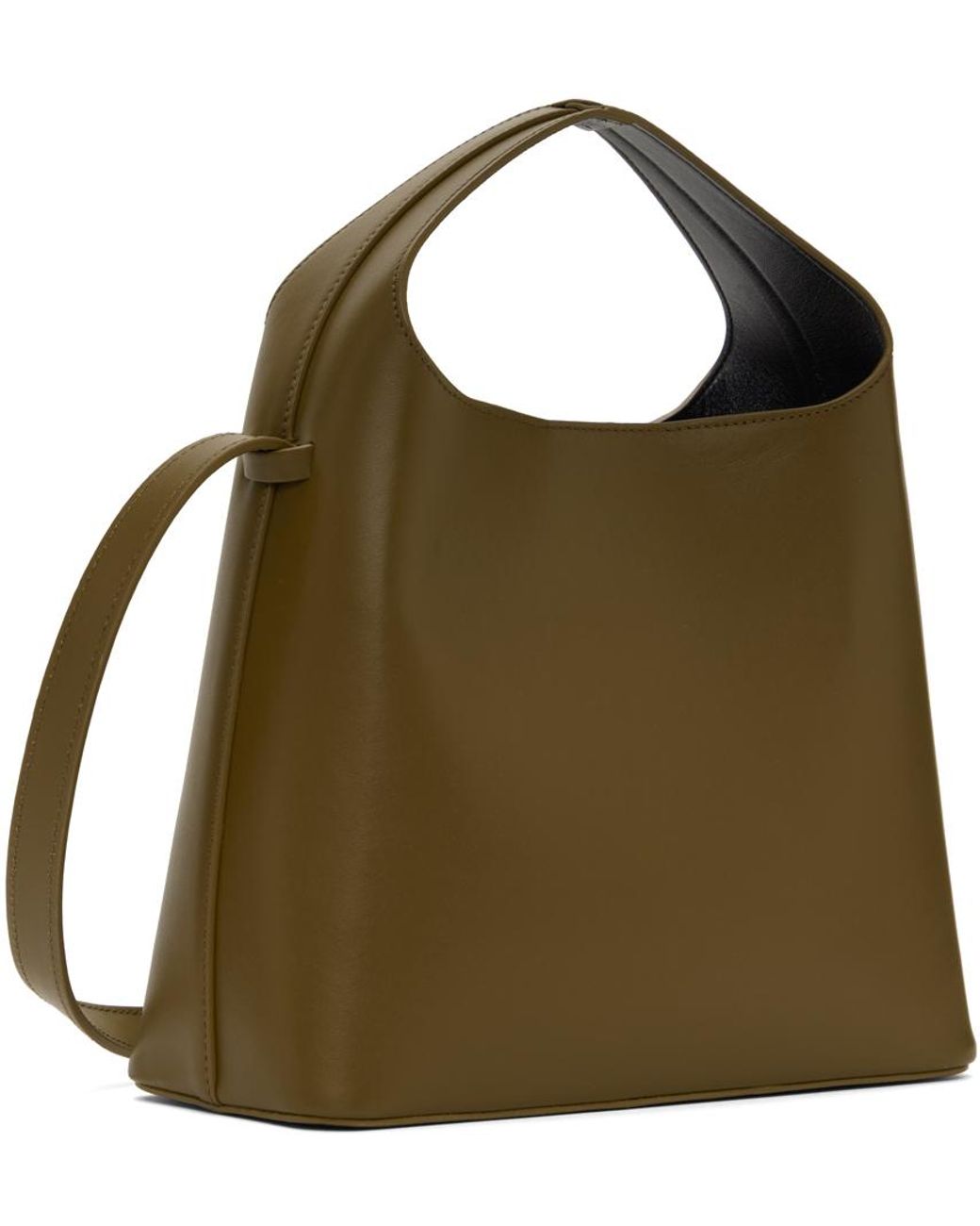 Mini sac leather tote Aesther Ekme Green in Leather - 30757537
