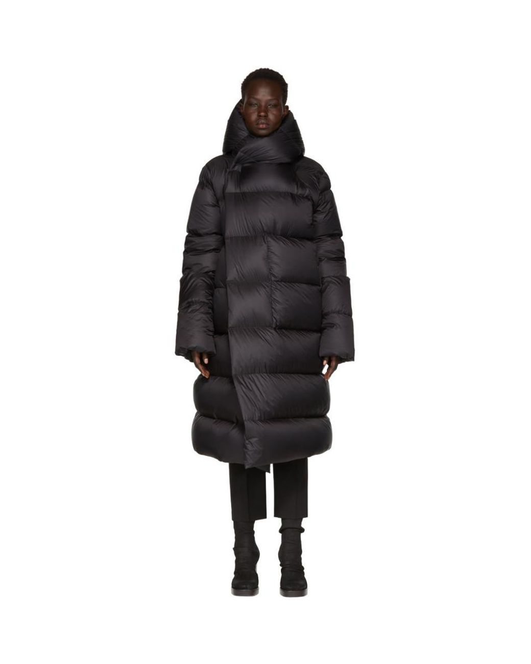 rick owens BLACK LINER ダウン サイズ46 Rick Owens Black Down Jacket | italist