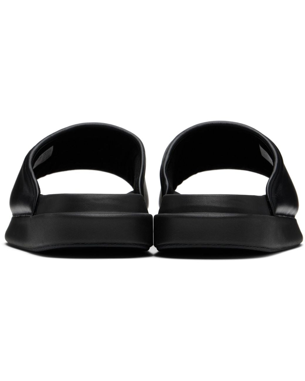 Y-3 Black Slides for men