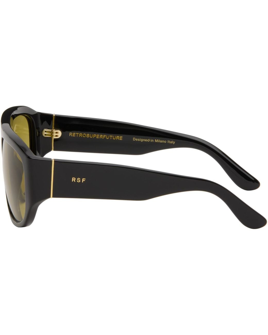 Retrosuperfuture Black Biscotto Sunglasses for men