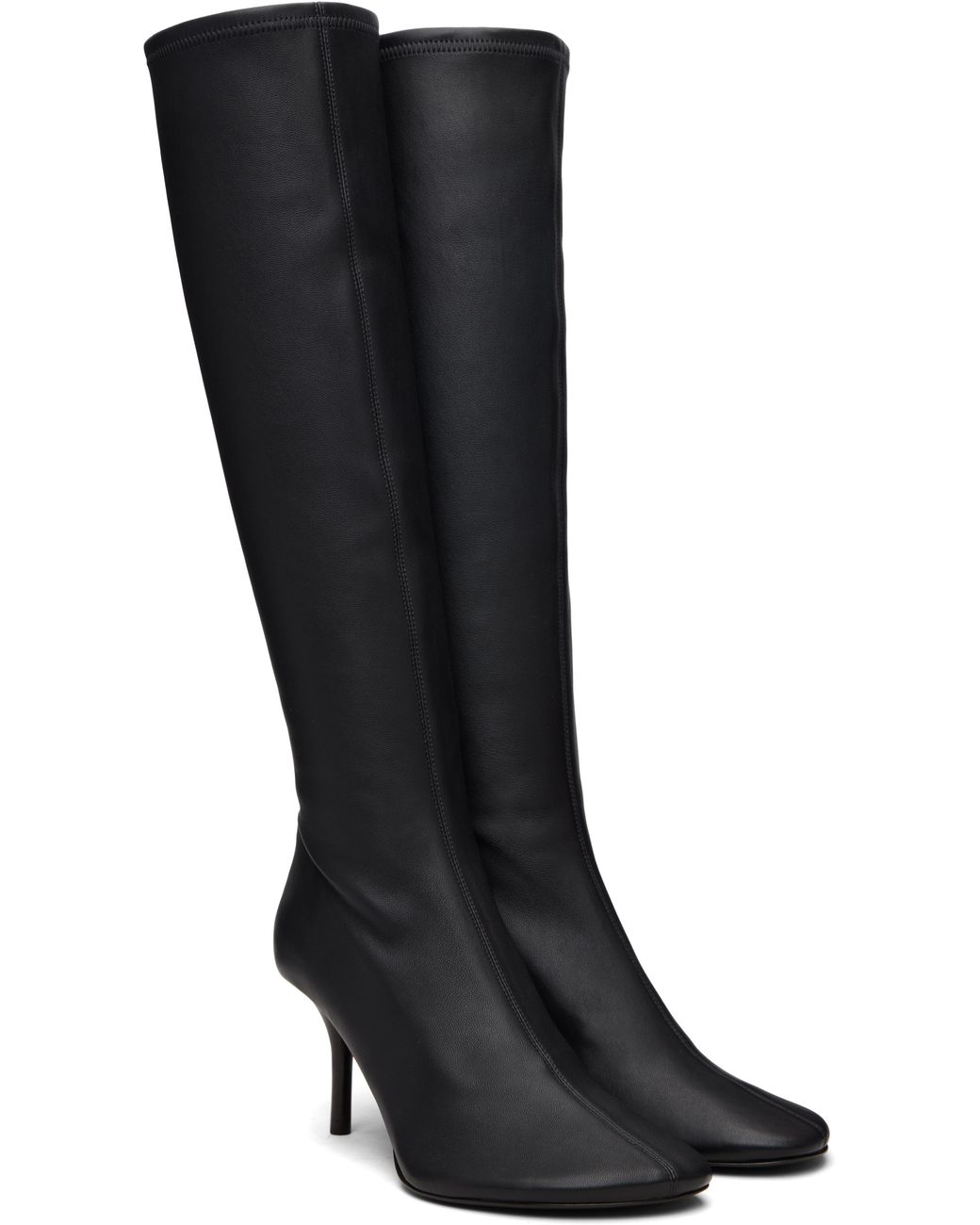 Acne Black High Leather Boots