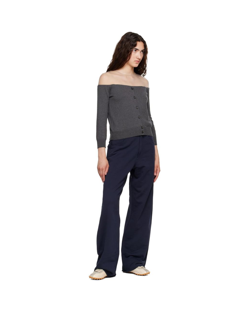 MM6 by Maison Margiela Blue Cotton Lounge Pants