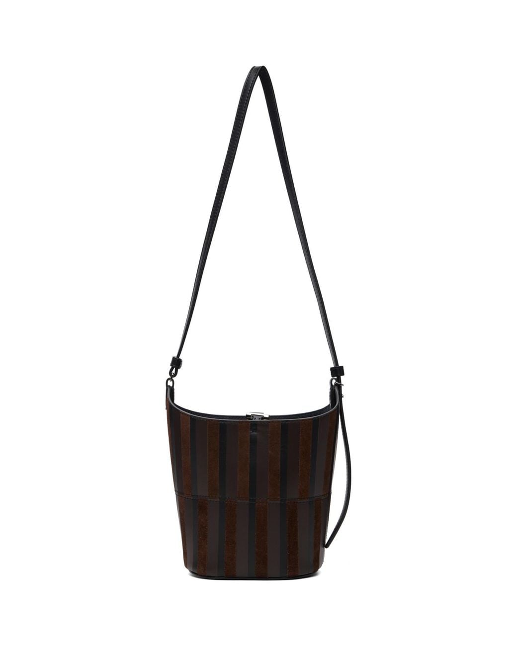 Proenza Schouler Black Mini Intarsia Bucket Tote