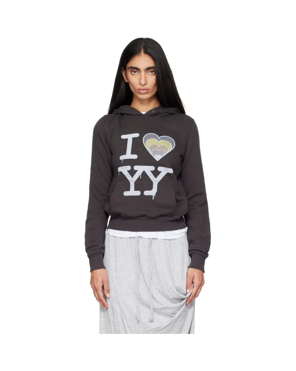 OPEN YY Black 'I Love Yy' Hoodie