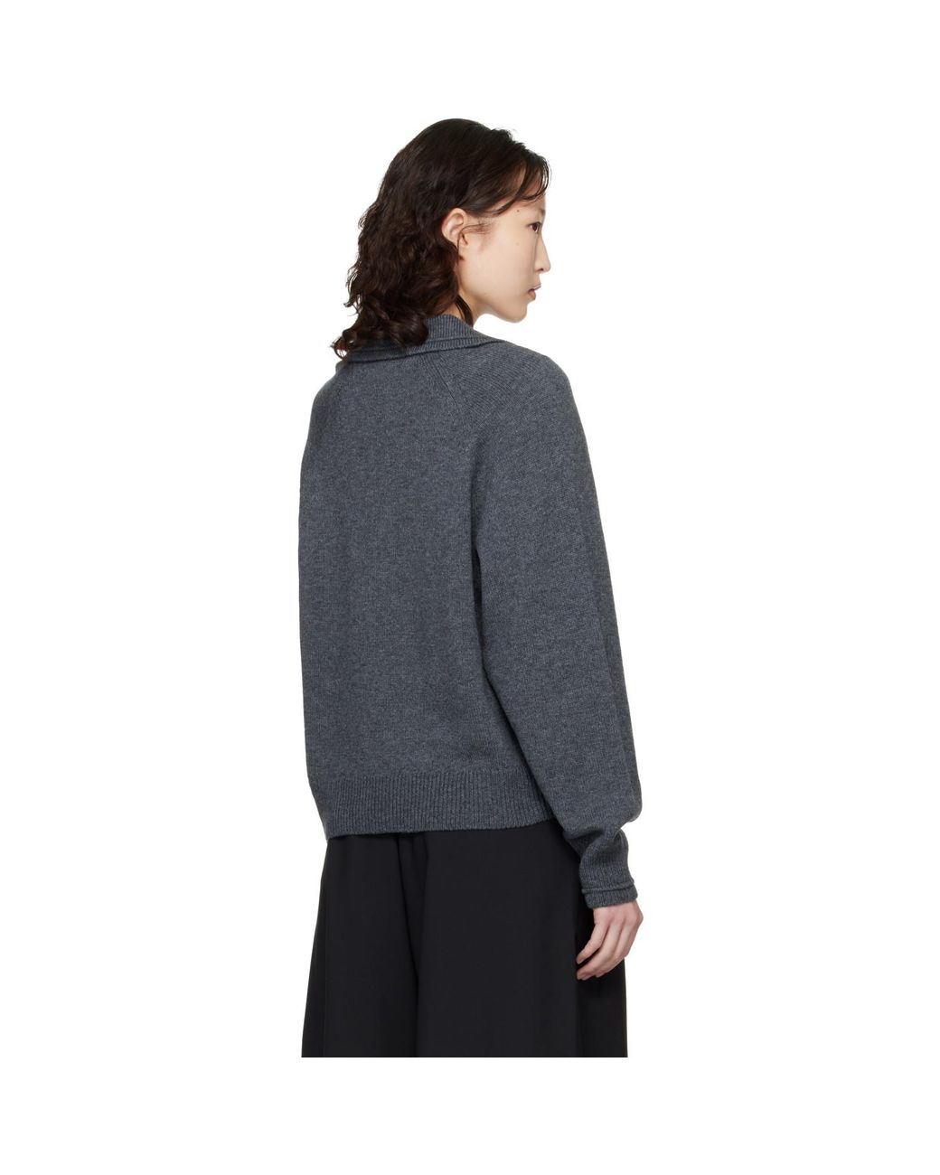 Cordera Blue Merino Wool Polo