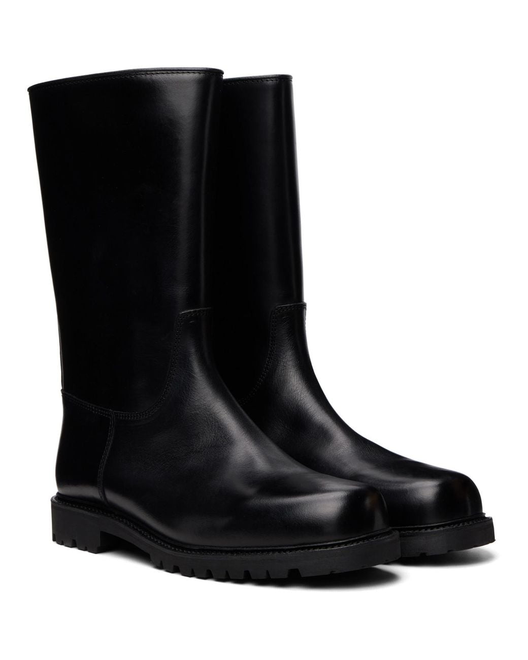 Rier Black Ludwig Reiter Edition Biker Boots for men
