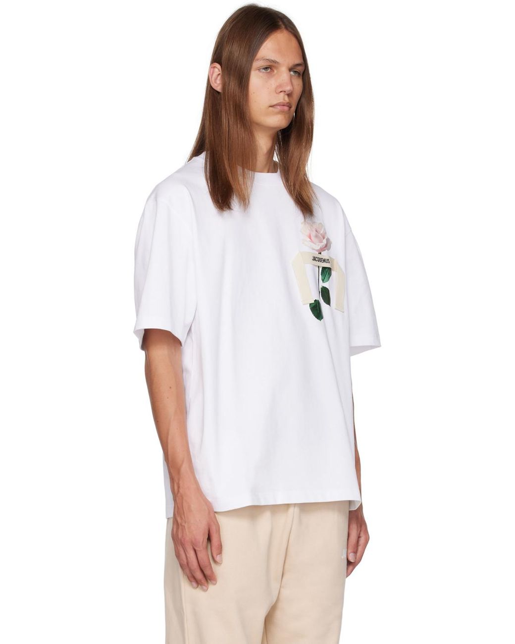 メンズ Jacquemus Le Chouchouコレクション ホワイト Le T-shirt Rose 