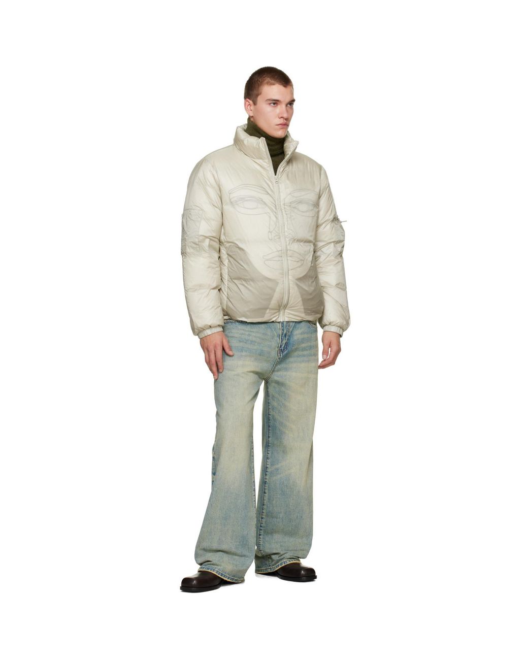 Kidsuper Gray 'Dove' Jeans for men