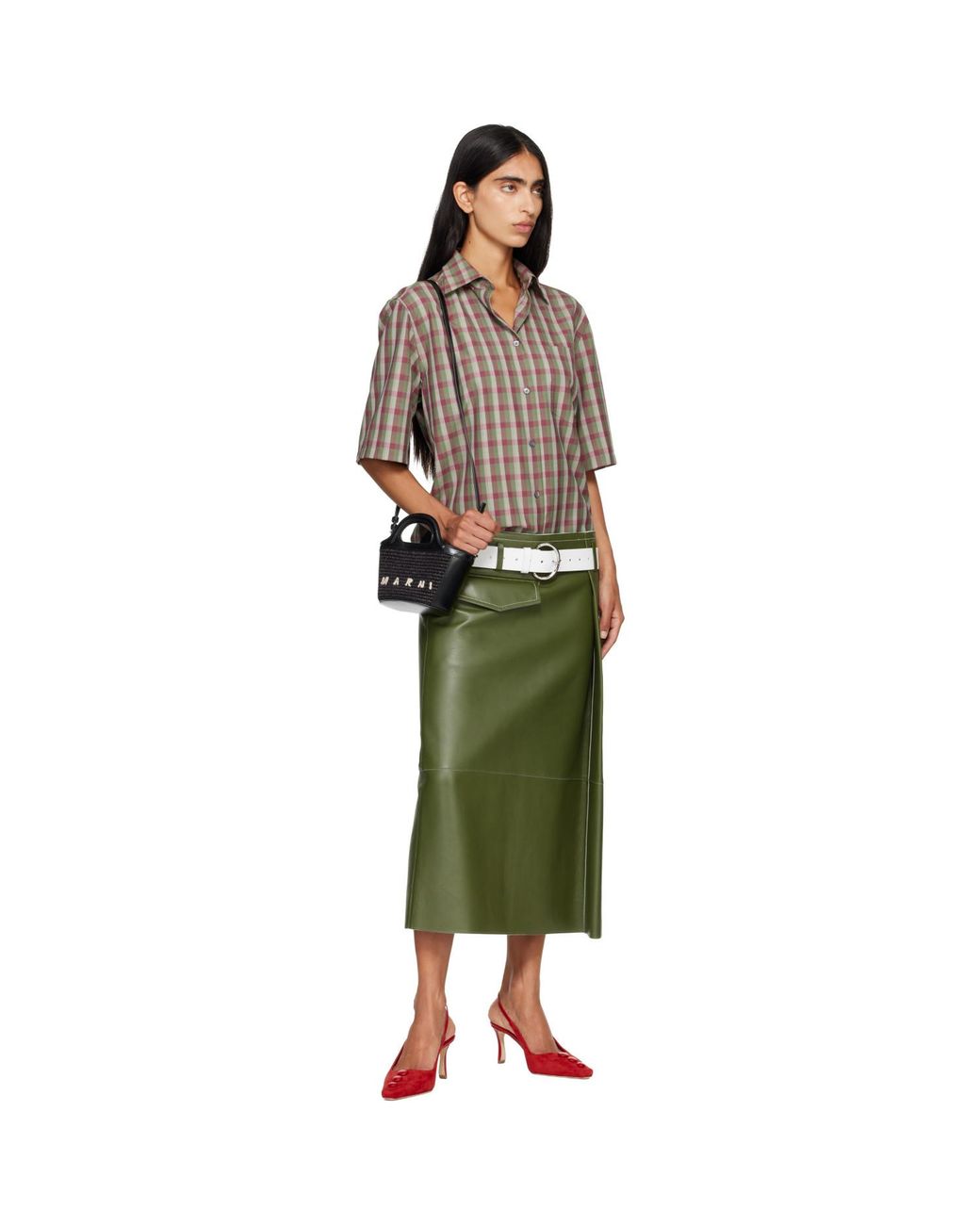 Marni Black Tropicalia Micro Tote