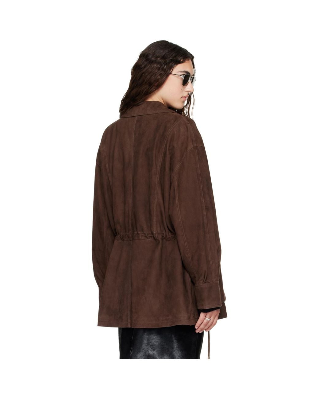 Arma Brown Maeve Suede Field Jacket