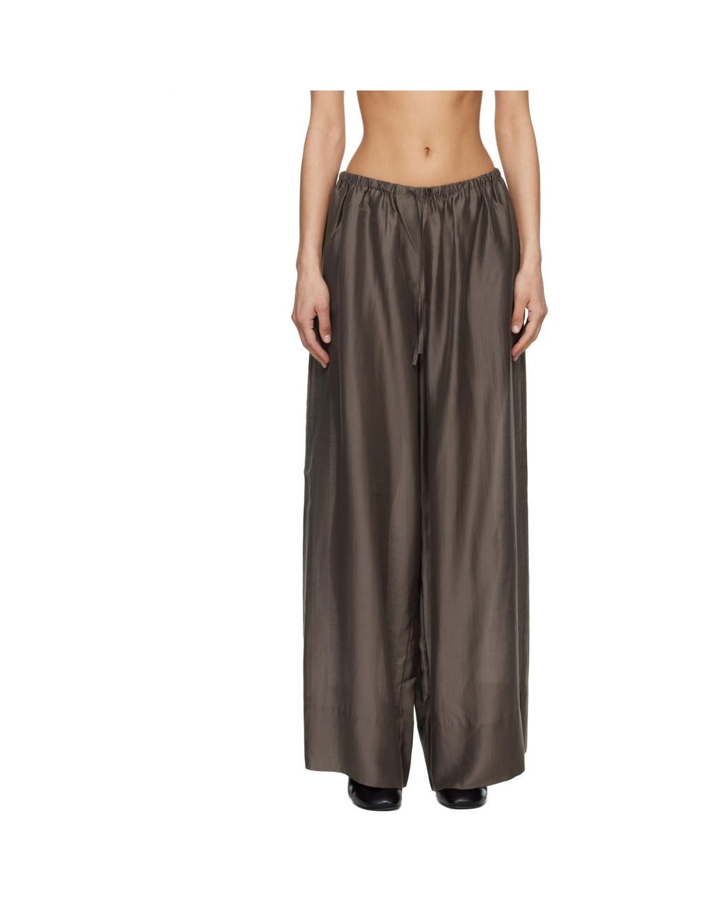 Entire studios Brown Vento Wide Leg Trousers