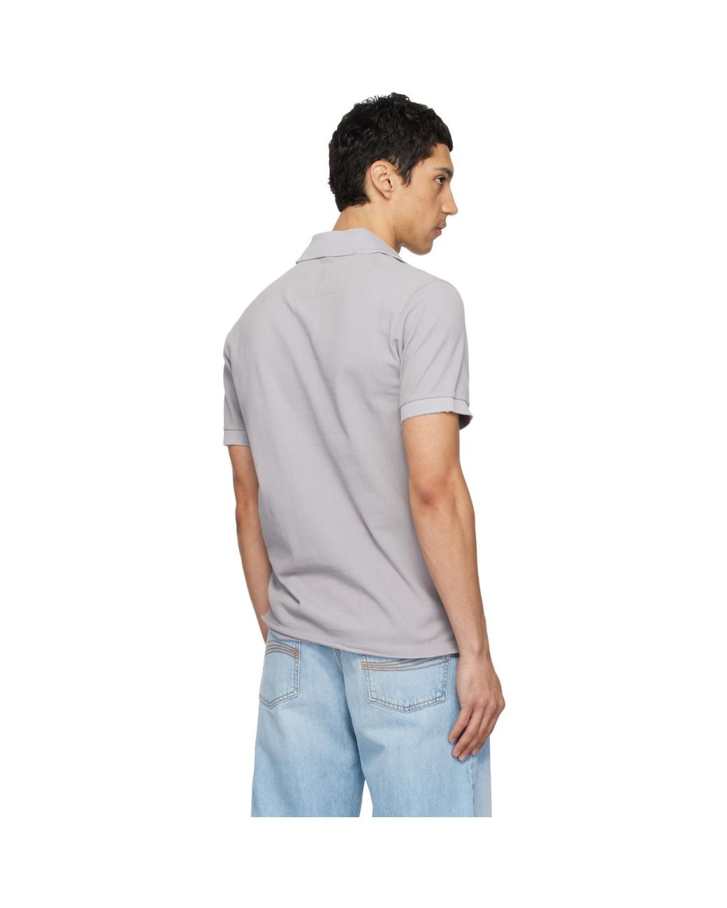 ERL Black Logo Patch Polo for men