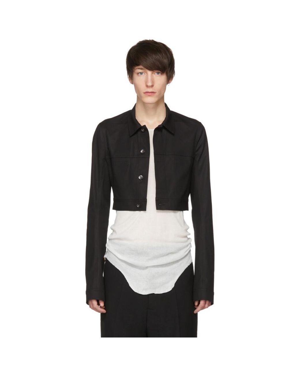 Rick Owens Black Little Joe Jacket for Men | Lyst Canada