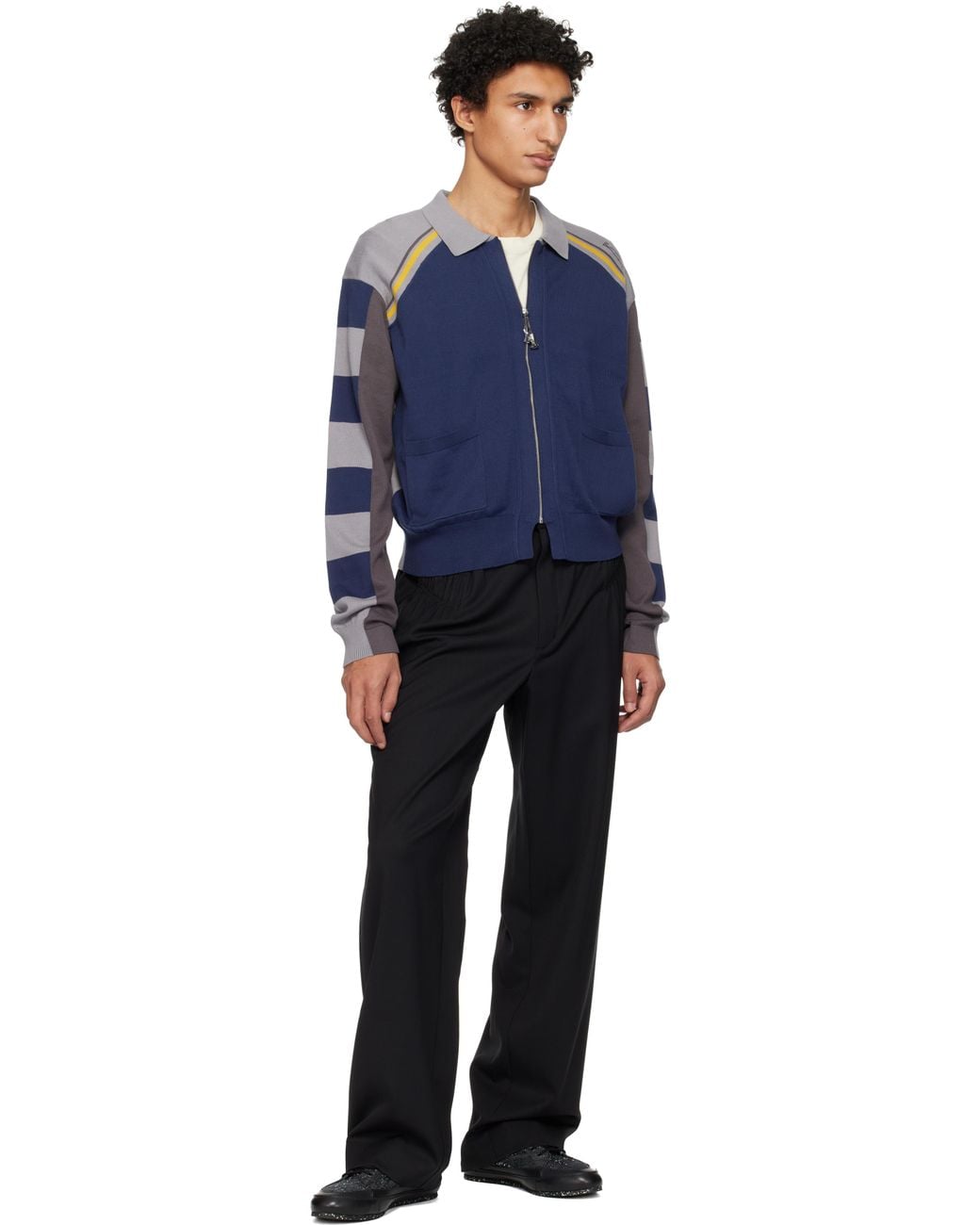 Kiko Kostadinov Blue Kest Cardigan for men