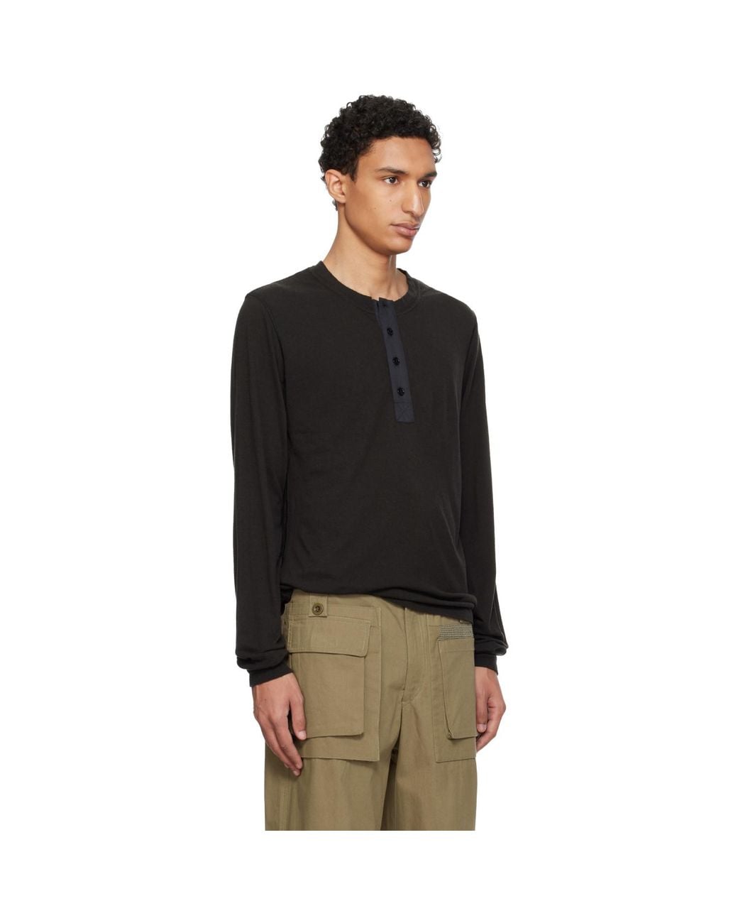 Isabel Marant Black Leigh Henley for men