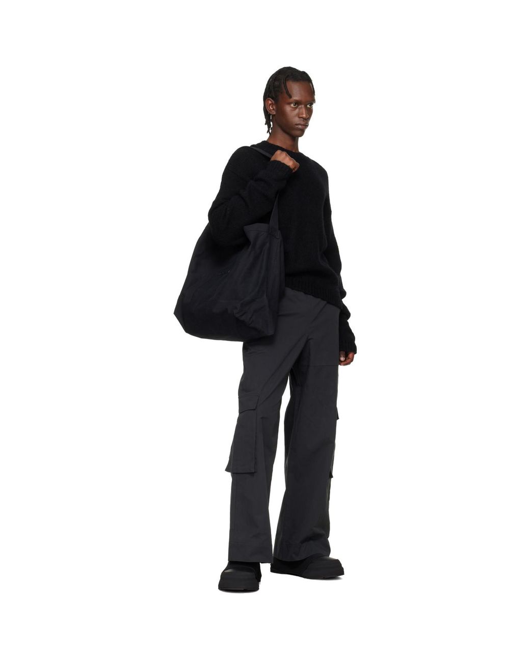 HELIOT EMIL Black Shire Tote for men