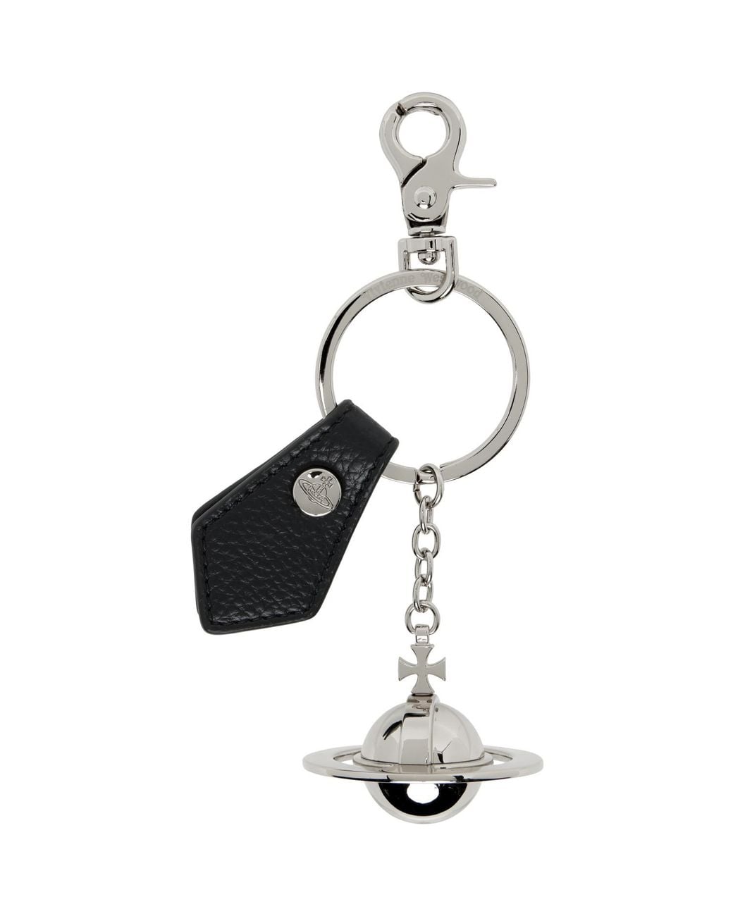 Vivienne Westwood Black 3D Orb Keychain
