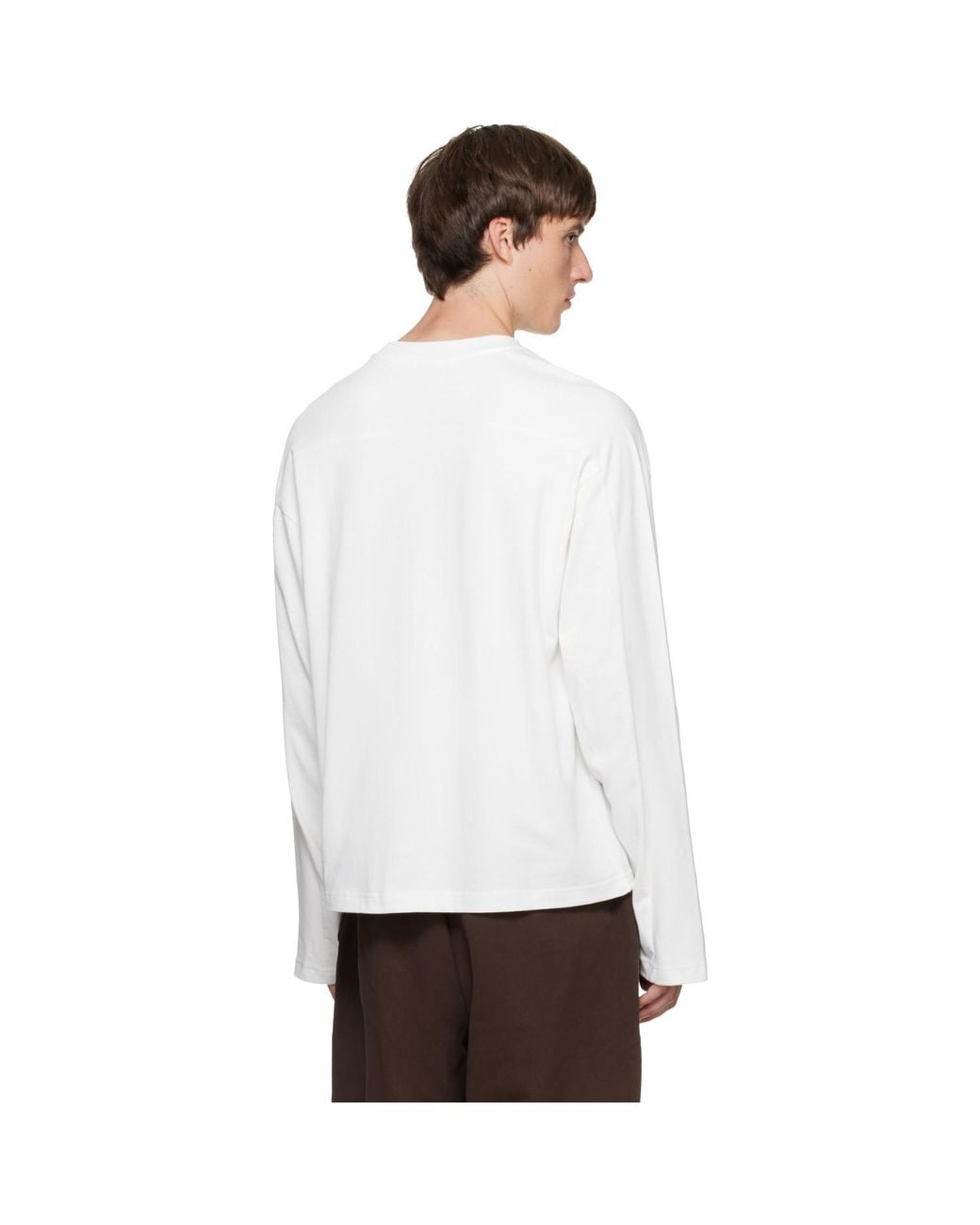 Entire studios White Heavy Long Sleeve T-Shirt for men