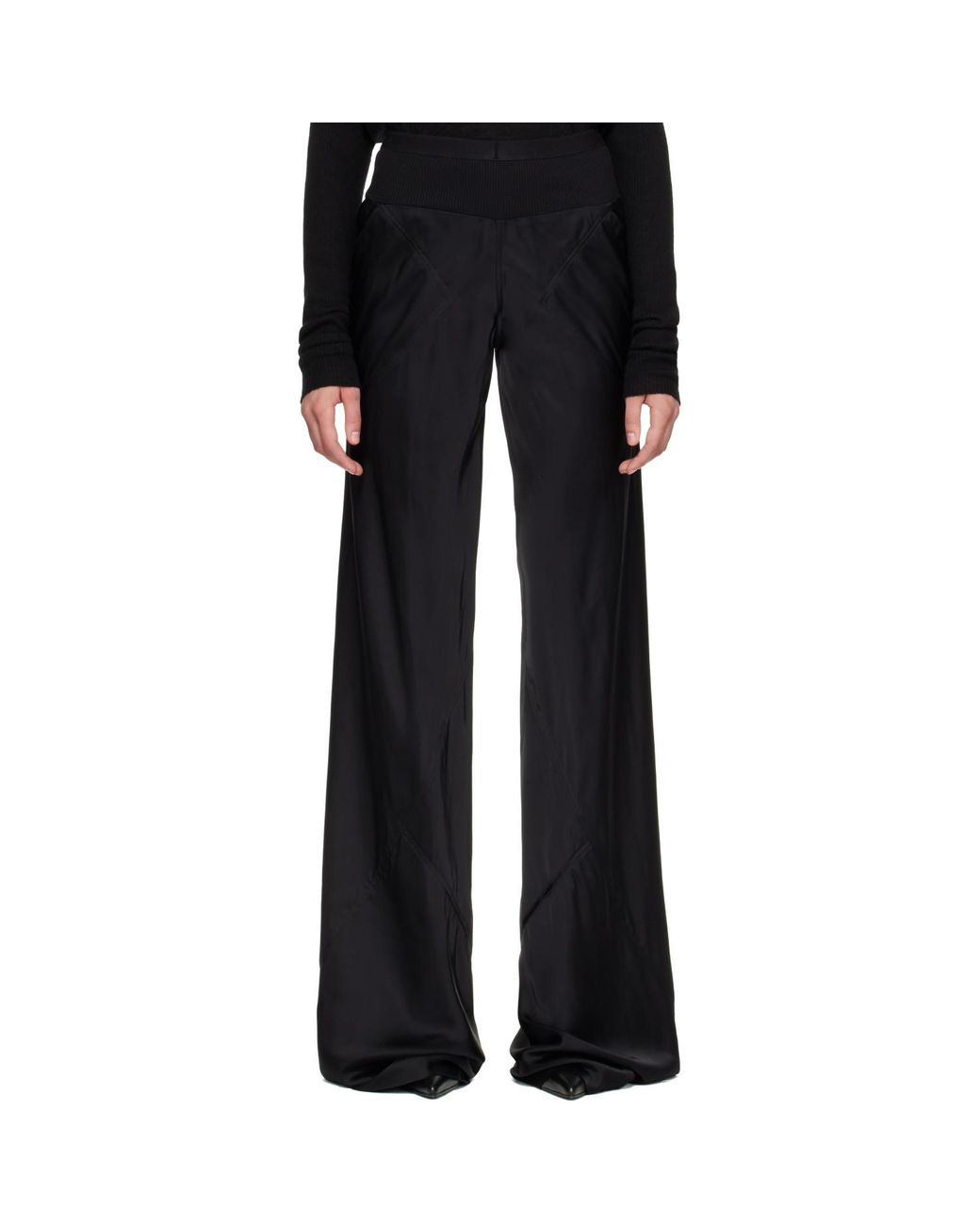 Rick Owens Black Tower Bias Trousers