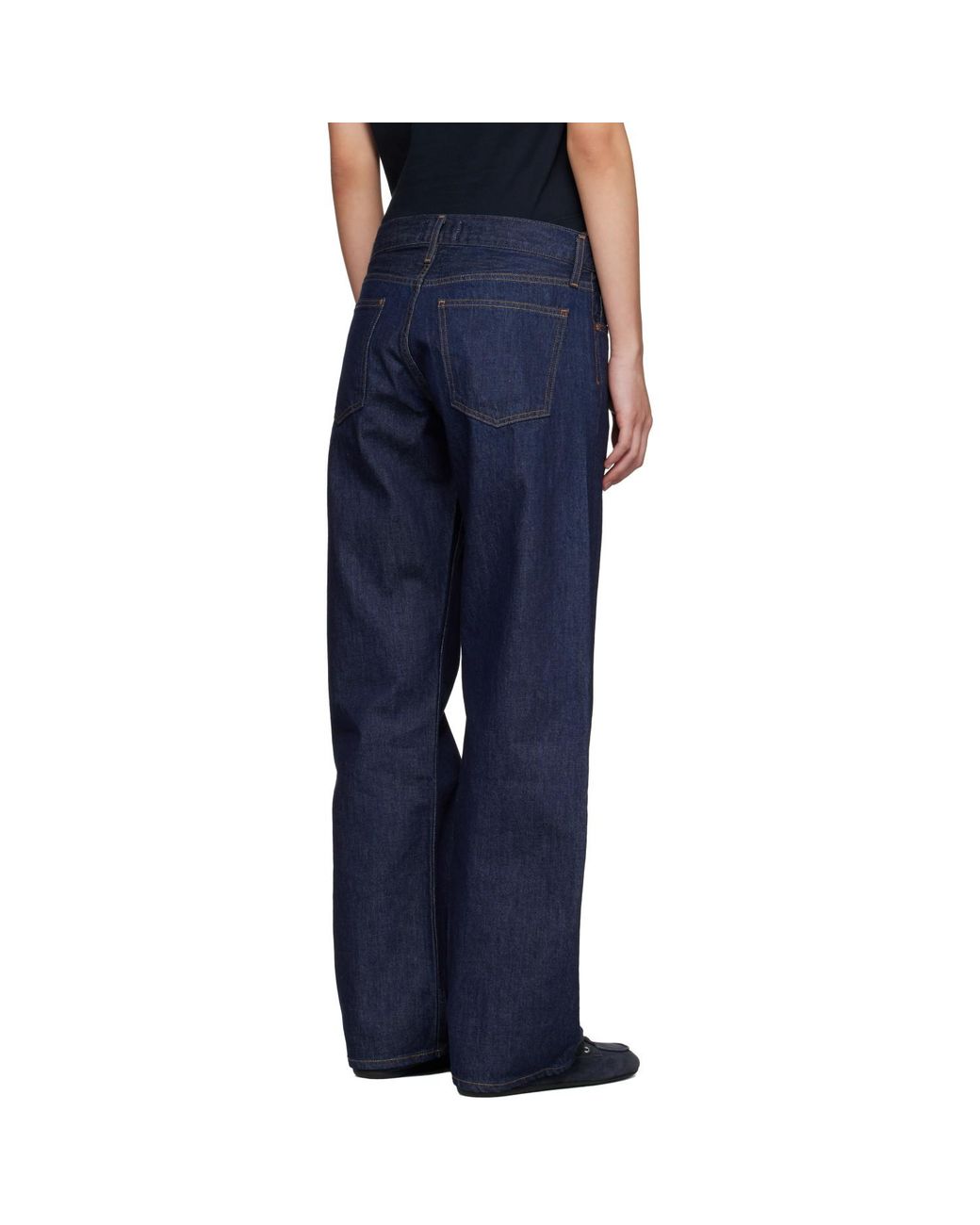 Agolde Blue Low Rise Loose Jeans