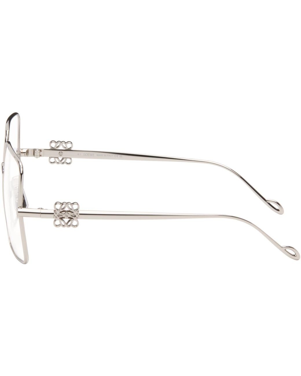 Loewe Black Oversize Square Retro Titanium Glasses