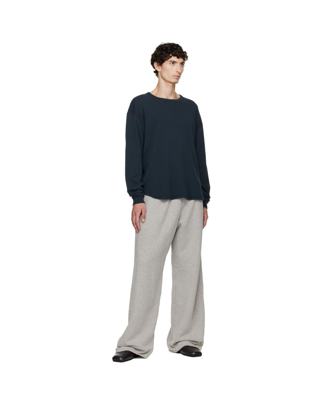 Les Tien Gray Heavyweight Party Sweatpants for men