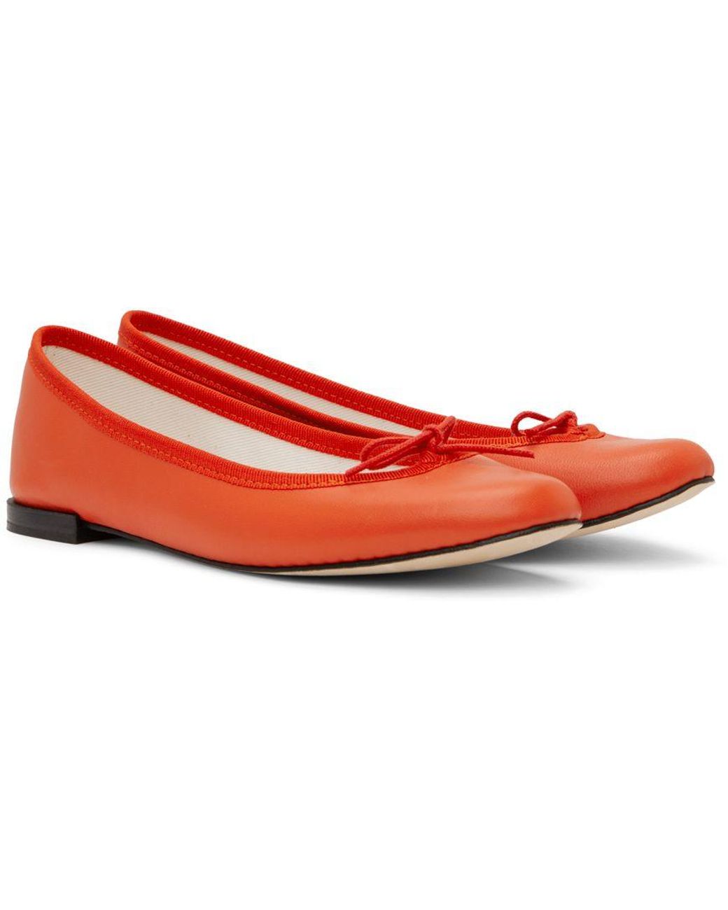 repetto red ballet flats