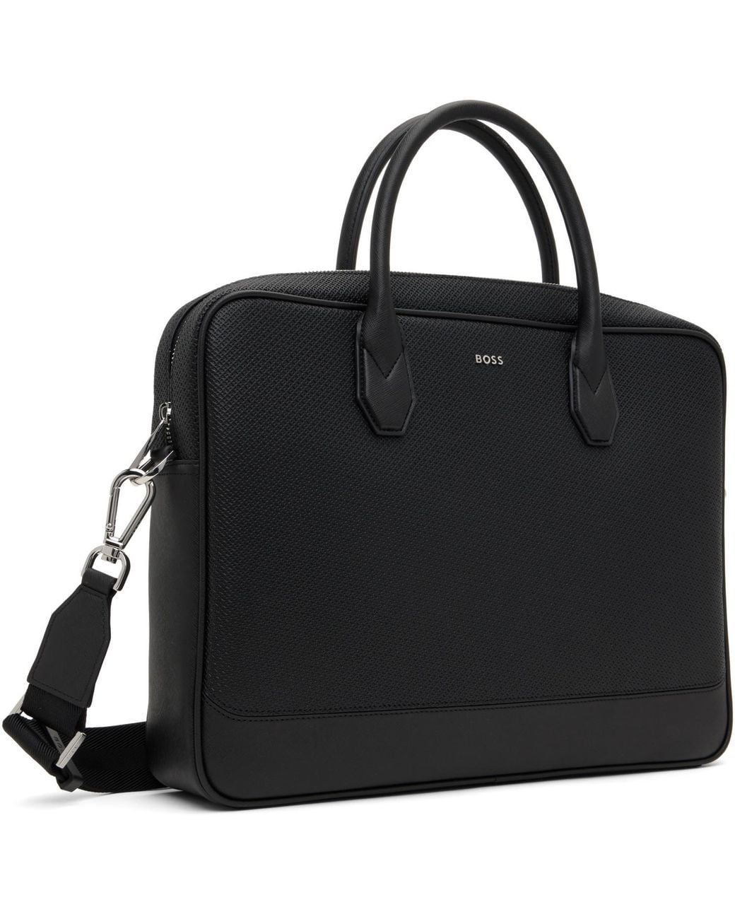 Boss Black Document Case Monogram Briefcase for men