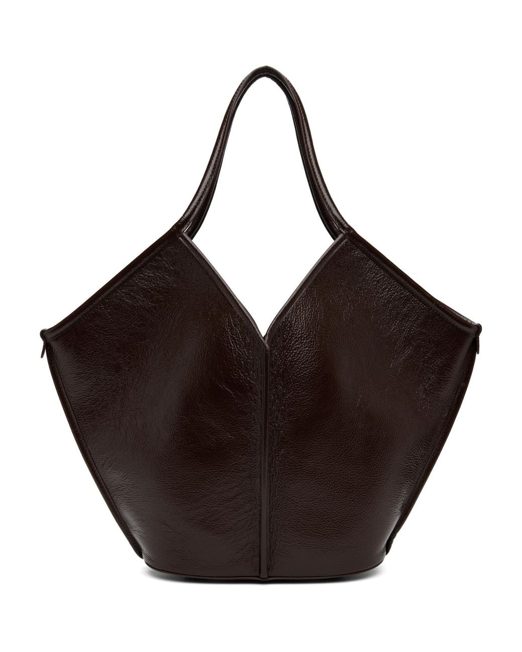 Hereu Black Calella Distressed Tote
