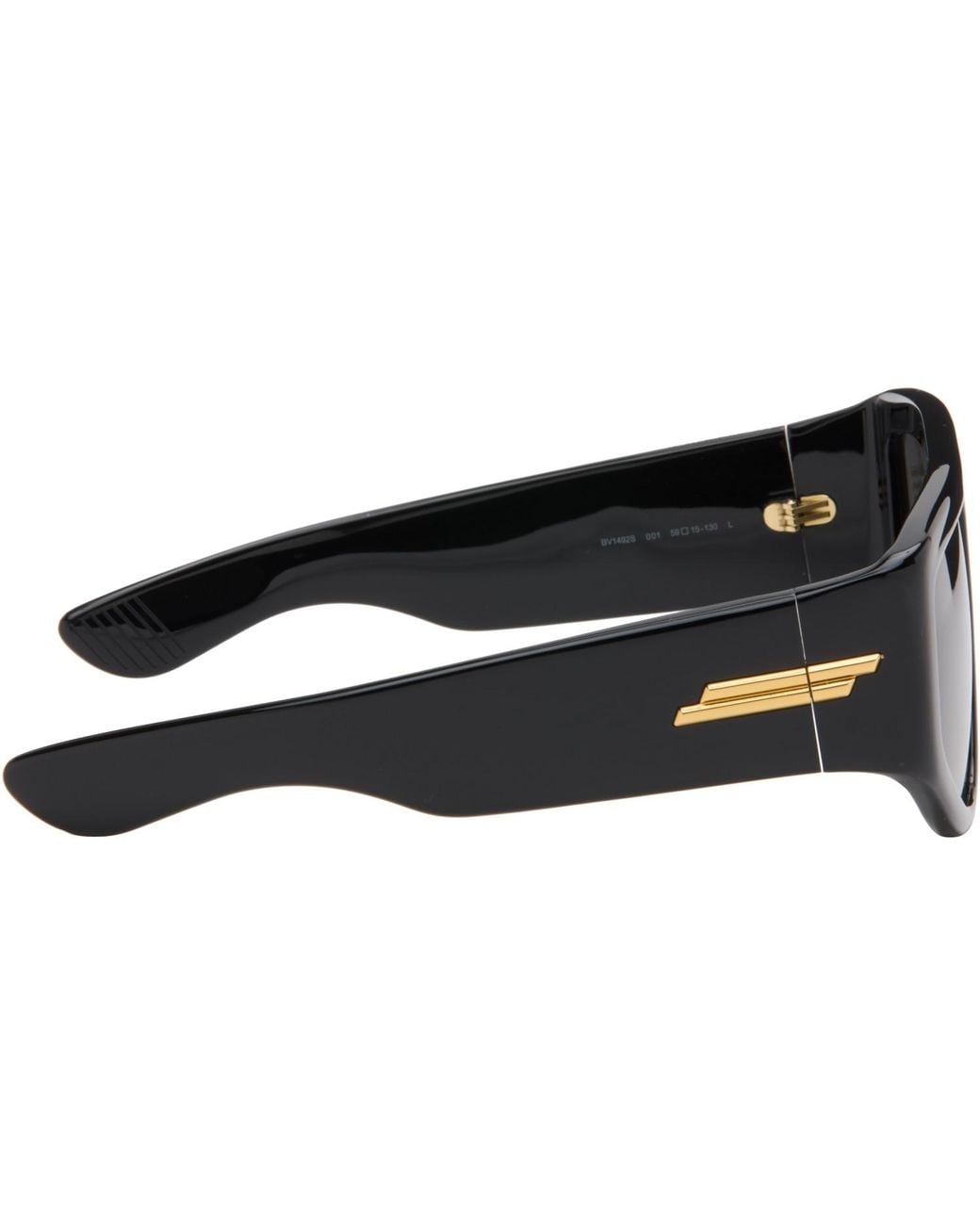 Bottega Veneta Gray Classic Shield Sunglasses for men