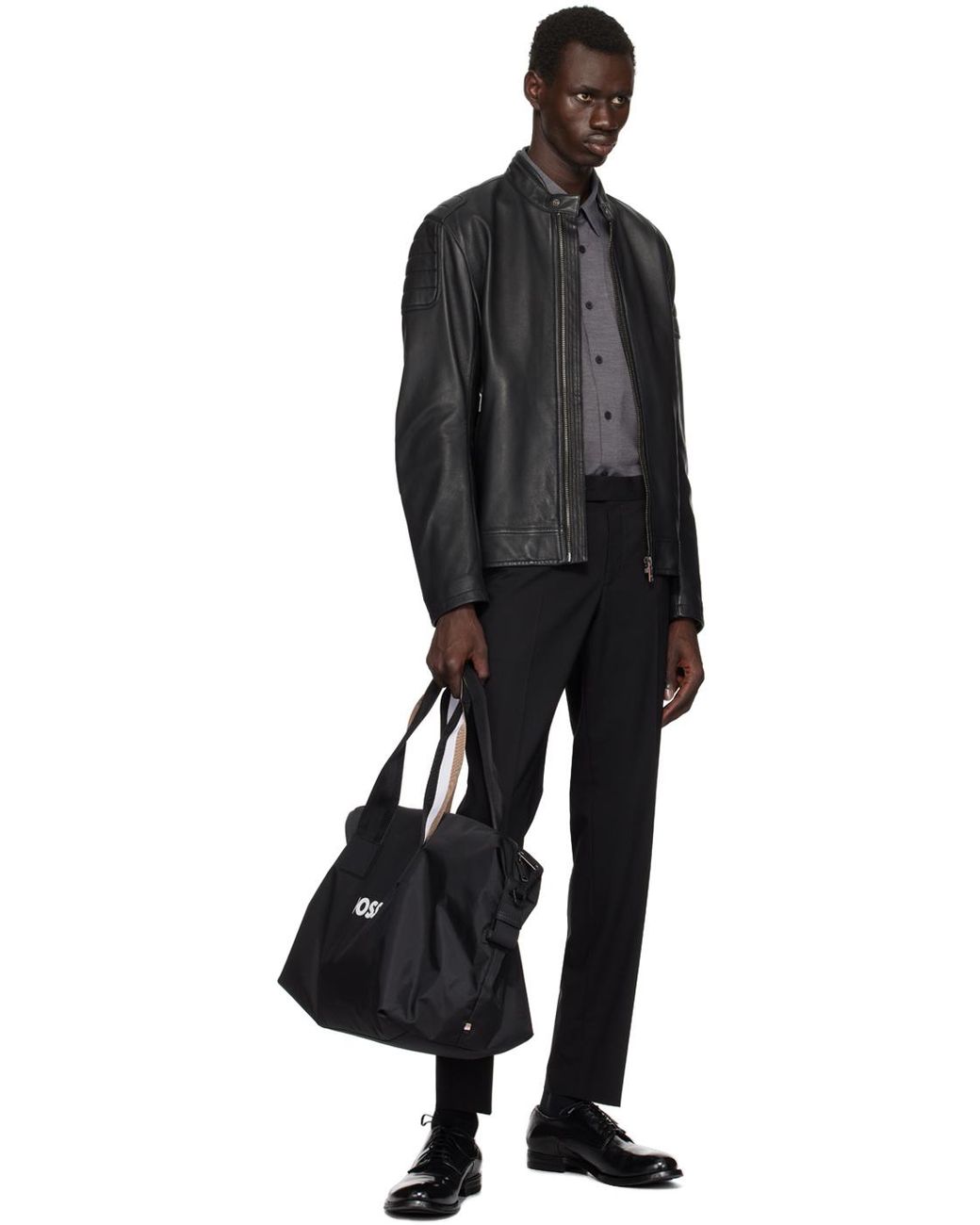 BOSS ボス★ブラック Holdall コントラスト ロゴ ダッフルバッグ メンズ BOSS コントラストロゴ ホールドオール ダッフルバッグ
