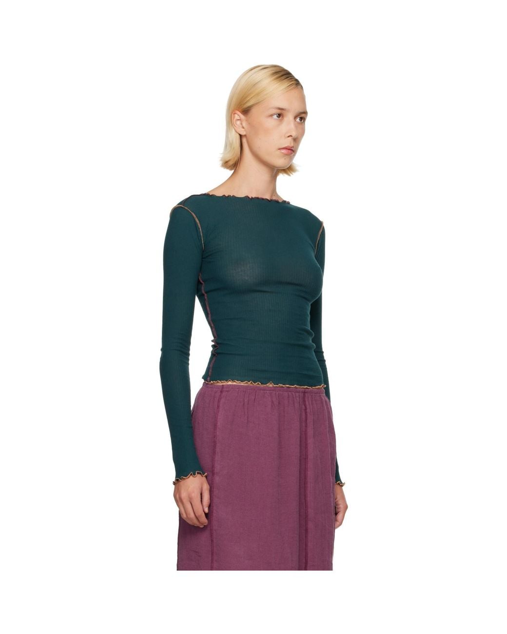 Baserange Green Vein Long Sleeve T-Shirt