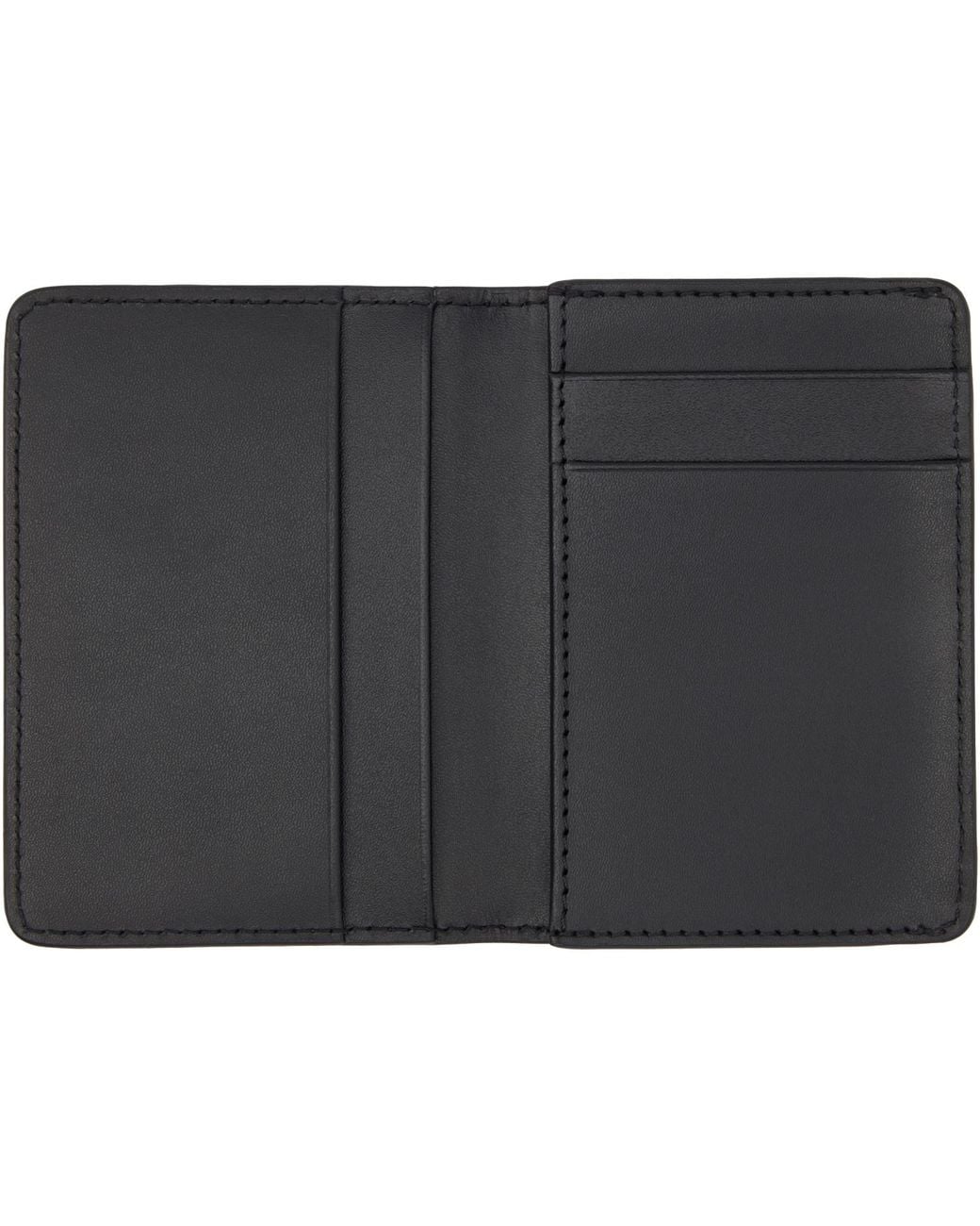 A.P.C. Black Stefan Card Holder for men